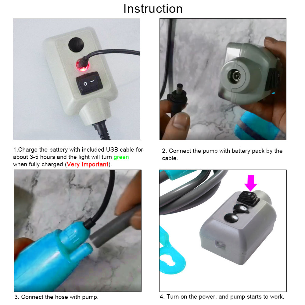 Porta Shower With Rechargeable Battery