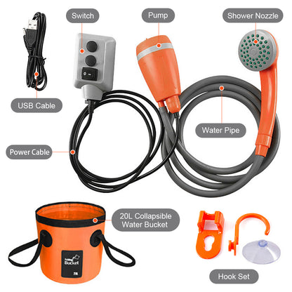 Porta Shower With Rechargeable Battery