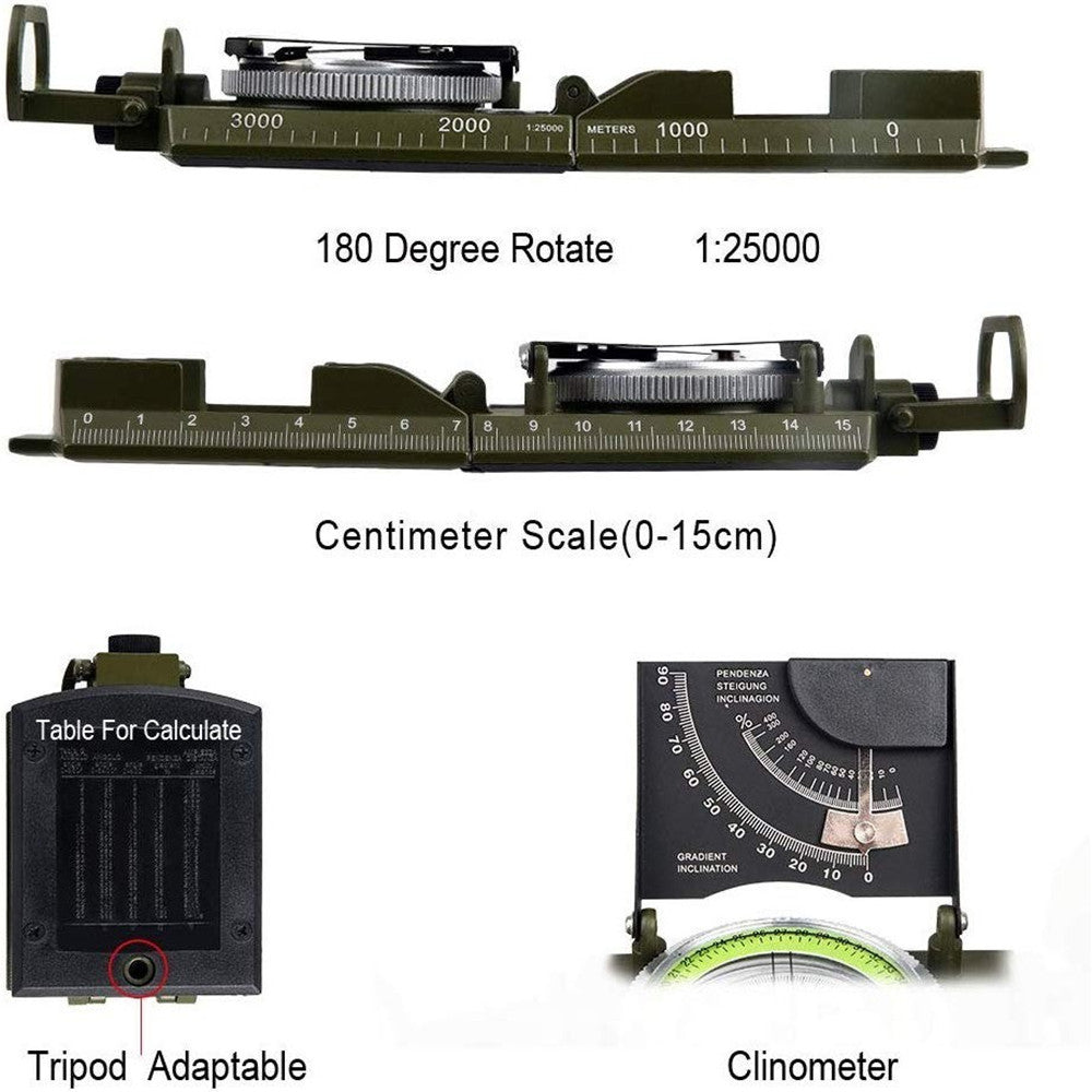 Military Grade Ouotdoor Survival Compass