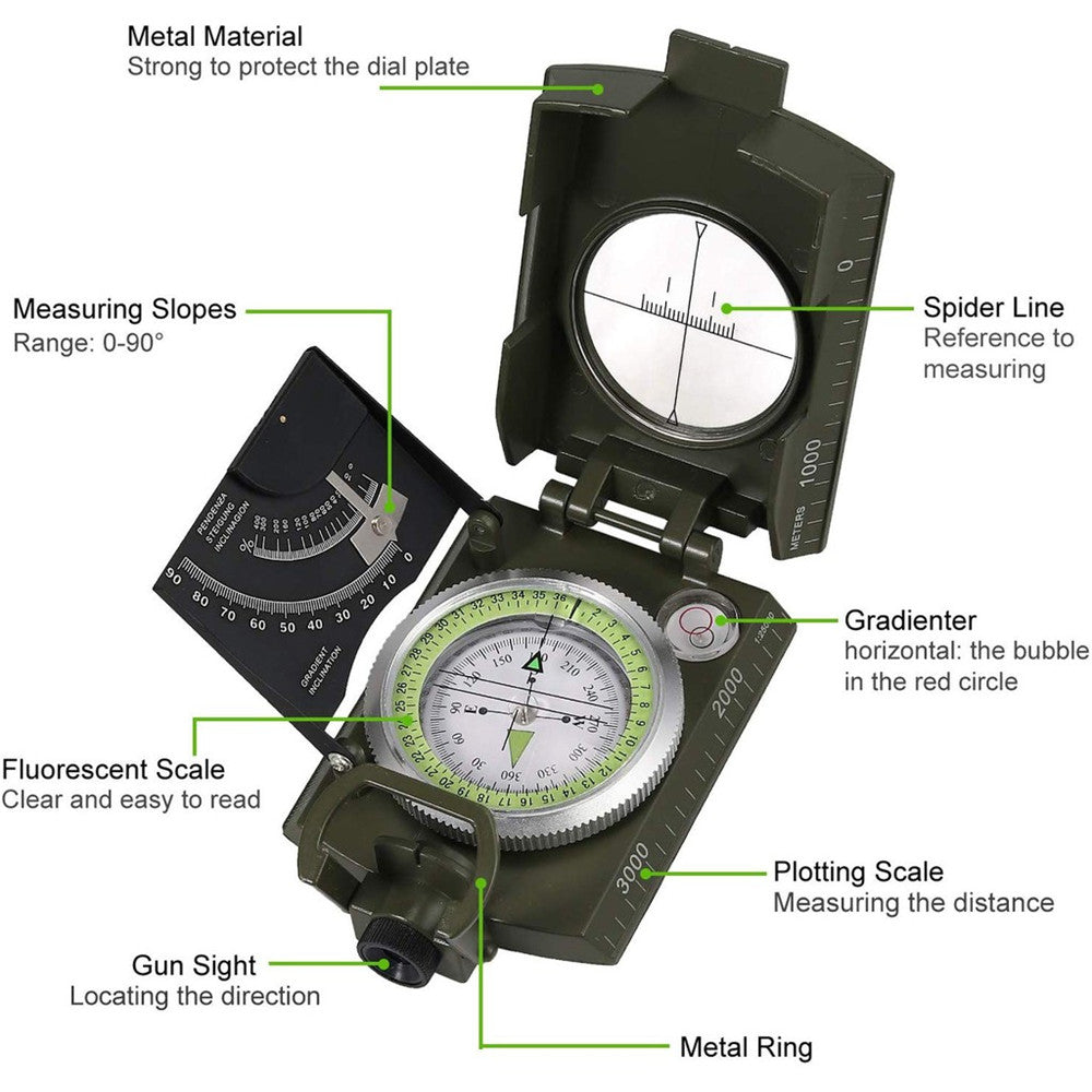 Military Grade Ouotdoor Survival Compass